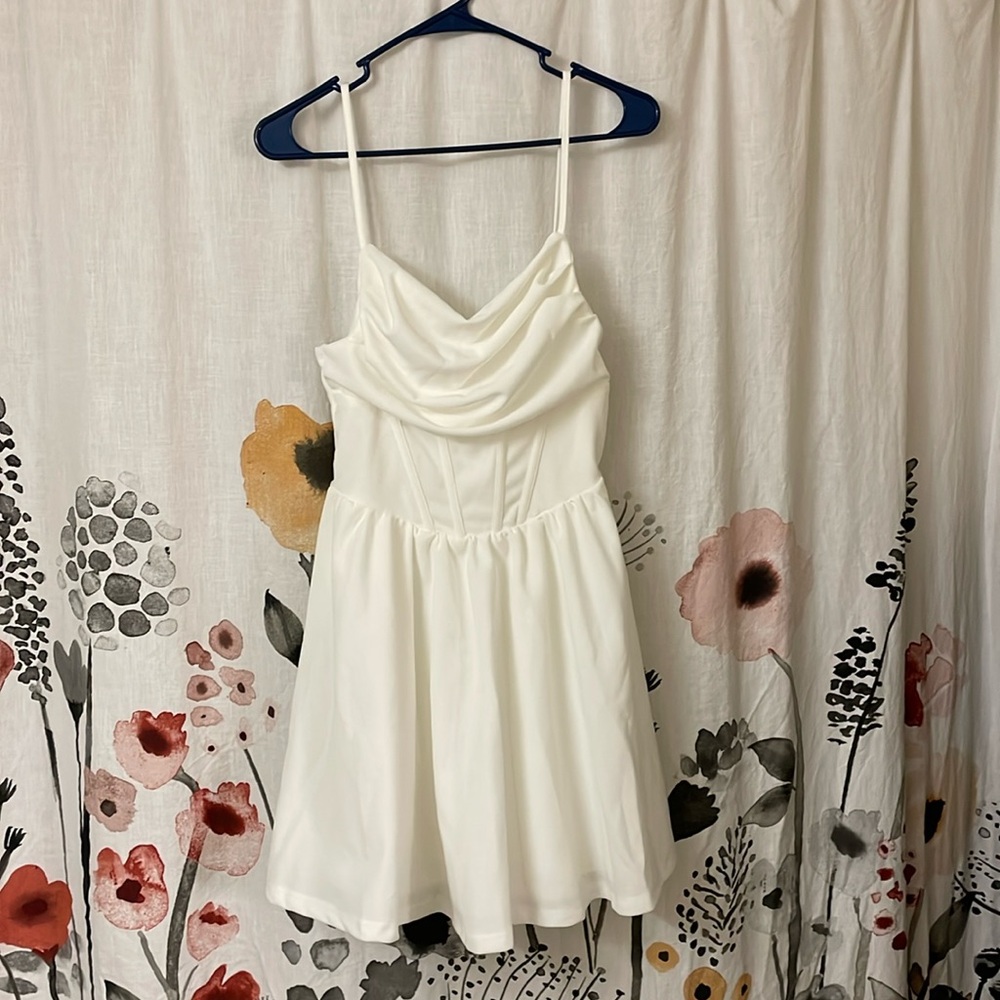 Dress with corset detail